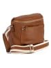 Mia Tomazzi Leren schoudertas "Favara" cognackleurig - (B)24 x (H)19 x (D)7 cm