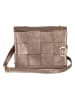 Mia Tomazzi Leren schoudertas "Empoli" bruin - (B)23 x (H)17 x (D)5 cm