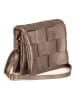 Mia Tomazzi Leren schoudertas "Empoli" bruin - (B)23 x (H)17 x (D)5 cm