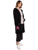 Be Wear Cardigan in Schwarz/ Pink