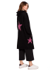 Be Wear Cardigan in Schwarz/ Pink