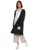 Be Wear Cardigan in Oliv/ Weiß