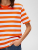 SELECTED FEMME Shirt "Essential" oranje/wit