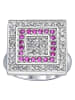 CRAZY CRYSTAL Silber-Ring mit Edelsteinen