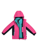 Kamik Kurtka przeciwdeszczowa 3w1 w kolorze turkusowo-jasnoróżowym