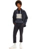 Tom Tailor Sweatshirt in Grau/ Dunkelblau