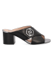 Liu Jo Leren slippers zwart