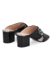 Liu Jo Leren slippers zwart