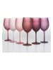 Villa d´Este 6er-Set: Weingläser "Provence" in Rosa/ Lila - 550 ml
