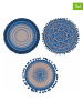 Villa d´Este 6er-Set: Tischsets in Blau - Ø 38 cm
