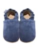 Hobea Leren kruipschoenen donkerblauw