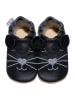 HOBEA-Germany Leder-Krabbelschuhe "Katze" in Schwarz