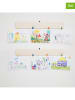 Woody Kids 2-delige set: houten hangers beige (L)70 cm