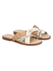 Liu Jo Slippers wit/goudkleurig