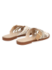 Liu Jo Slippers wit/goudkleurig