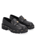 Liu Jo Skórzane slippersy w kolorze czarnym