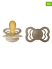 BIBS 2er-Set: Schnuller "Supreme" in Braun/ Beige