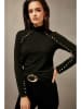 Milan Kiss Longsleeve in Schwarz