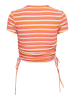 ONLY Shirt "Wendy" in Weiß/ Orange
