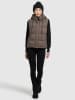 Khujo Doorgestikte bodywarmer "Eden Matt" taupe