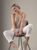 Josephine & Co Top beige/wit