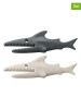 koziol 20er-Set: Klammern "Sharky" in Beige/ Anthrazit