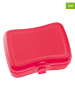 koziol Pojemniki (2 szt.) "Basic" w kolorze czerwonym na lunch - 7,3 x 7,3 x 7,5 cm