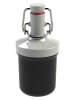koziol Flasche "Plopp to go mini" in Weiß/ Schwarz - 200 ml