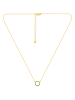 MAISON D'ARGENT Vergold. Halskette mit Edelsteinen - (L)45 cm