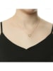 MAISON D'ARGENT Vergulde ketting met edelstenen - (L)45 cm
