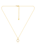 MAISON D'ARGENT Vergold. Halskette mit Edelsteinen - (L) 45 cm