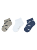 Sterntaler 3-delige set: sokken kaki/donkerblauw/wit