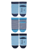 Sterntaler Skarpety (3 pary) w kolorze granatowo-błękitnym