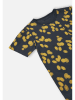 Reima Koszulka "Siemenkota" w kolorze granatowo-żółtym