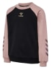 Hummel Sweatshirt "Hey" in Schwarz/ Rosa