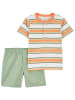 carter's 2-delige outfit groen/oranje