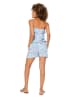 Aller Simplement Jumpsuit lichtblauw/wit