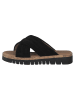 s.Oliver Leren slippers zwart