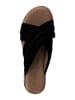 s.Oliver Leren slippers zwart