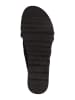 s.Oliver Leren slippers zwart