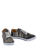 Streetfly Sneakersy w kolorze antracytowym ze wzorem