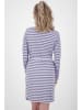 alife and kickin Kleid "Ellin" in Blau/ Weiß