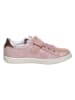lamino Leren sneakers lichtroze