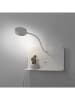 JUST LIGHT. Lampa ścienna LED "Board" w kolorze białym - 50,5 x 50 cm