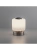 LeuchtenDirekt LED-Tischleuchte "Bota" in Silber/ Creme - (B)12 x (H)15 x (T)12 cm