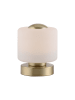 LeuchtenDirekt LED-Tischleuchte "Bota" in Gold/ Creme - (B)12 x (H)15 x (T)12 cm
