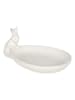 Clayre & Eef Decoratieve schaal "Konijn" wit - (B)20 x (H)8 x (D)13 cm