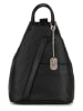 Anna Morellini Leren rugzak "Renata" zwart - (B)24,5 x (H)30 x (D)7 cm