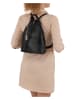Anna Morellini Leren rugzak "Renata" zwart - (B)24,5 x (H)30 x (D)7 cm