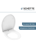 Schütte Ledtoiletbril met softclose wit